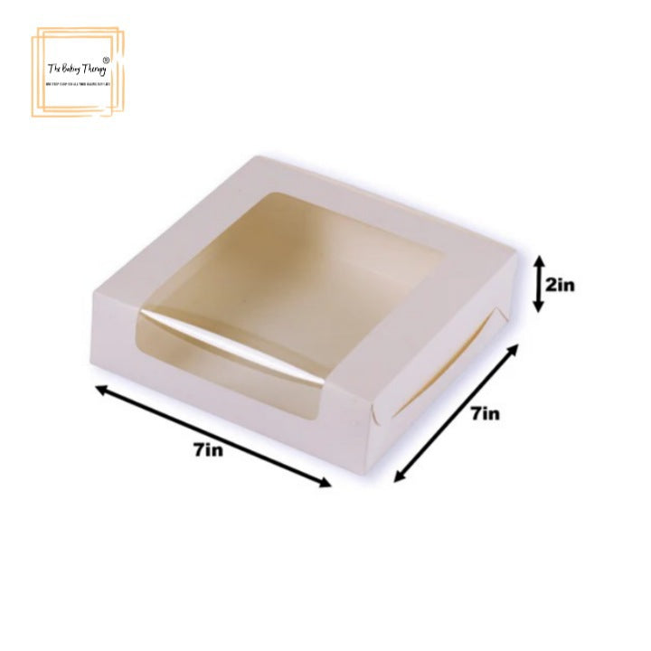 4 Pcs Fore Full Window Brownie Box Pink ( Pack Of 10 Pcs )