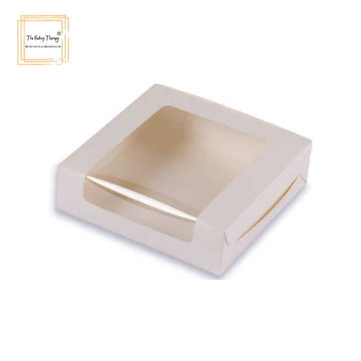 4 Pcs Fore Full Window Brownie Box White ( Pack Of 10 Pcs )