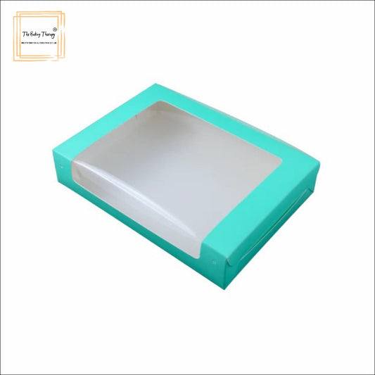 6 Pcs Six Full Window Brownie Box Green ( Pack Of 10 Pcs )