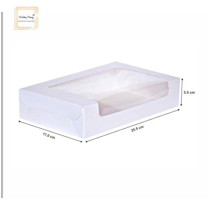 6 Pcs Six Full Window Brownie Box Green ( Pack Of 10 Pcs )