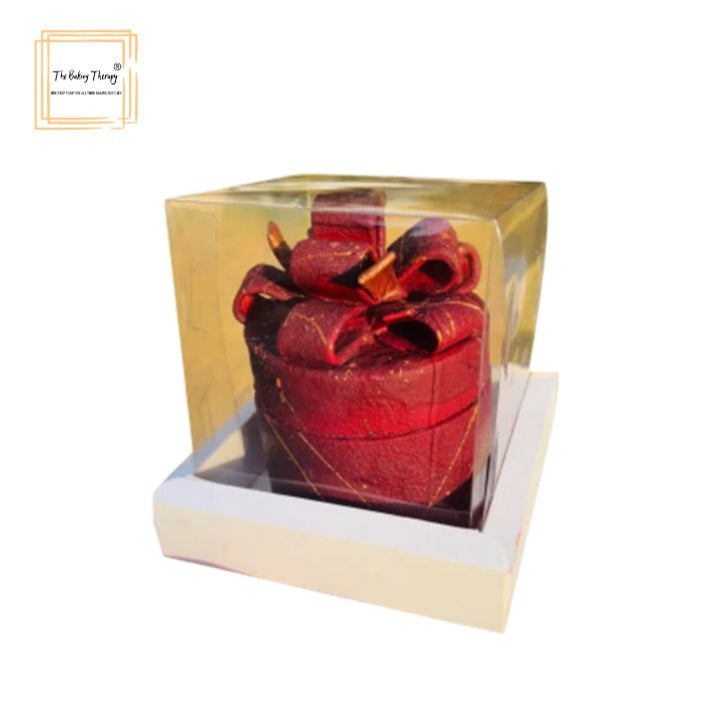 Transparent Hamper Jar And Bento Cake Box In White ( Pack Of 10 Pcs )