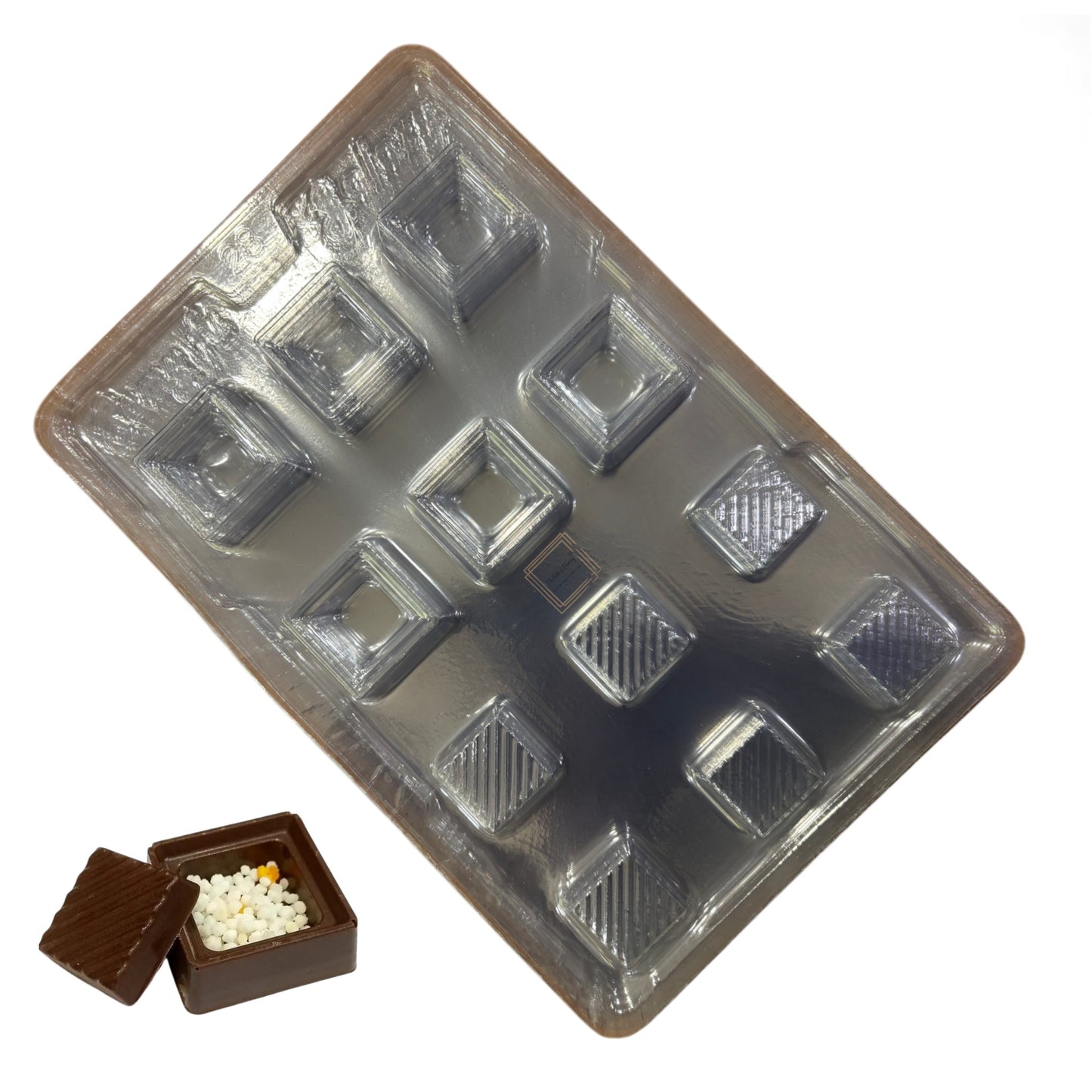 Center Filling Sqaure Chocolate Mold
