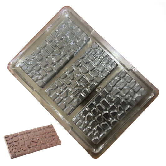 Brick Wall Shaped Bar Chocolate PVC Mold