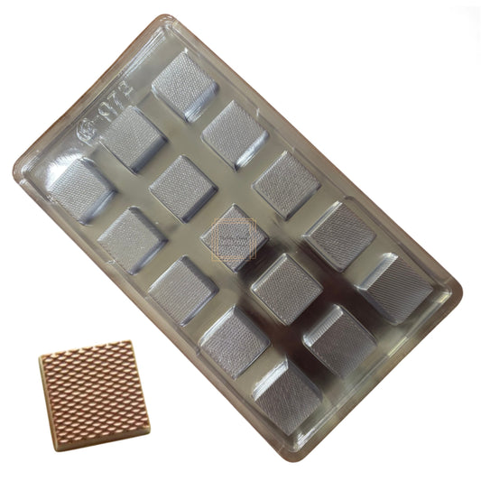 15 Cavity Square Chocolate PVC Mold
