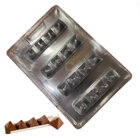 Copper Pyramid Divider Patti Strip Chocolate PVC Mold