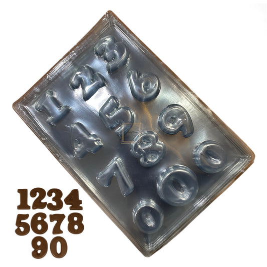 0 to 9 Number Chocolate PVC Mold