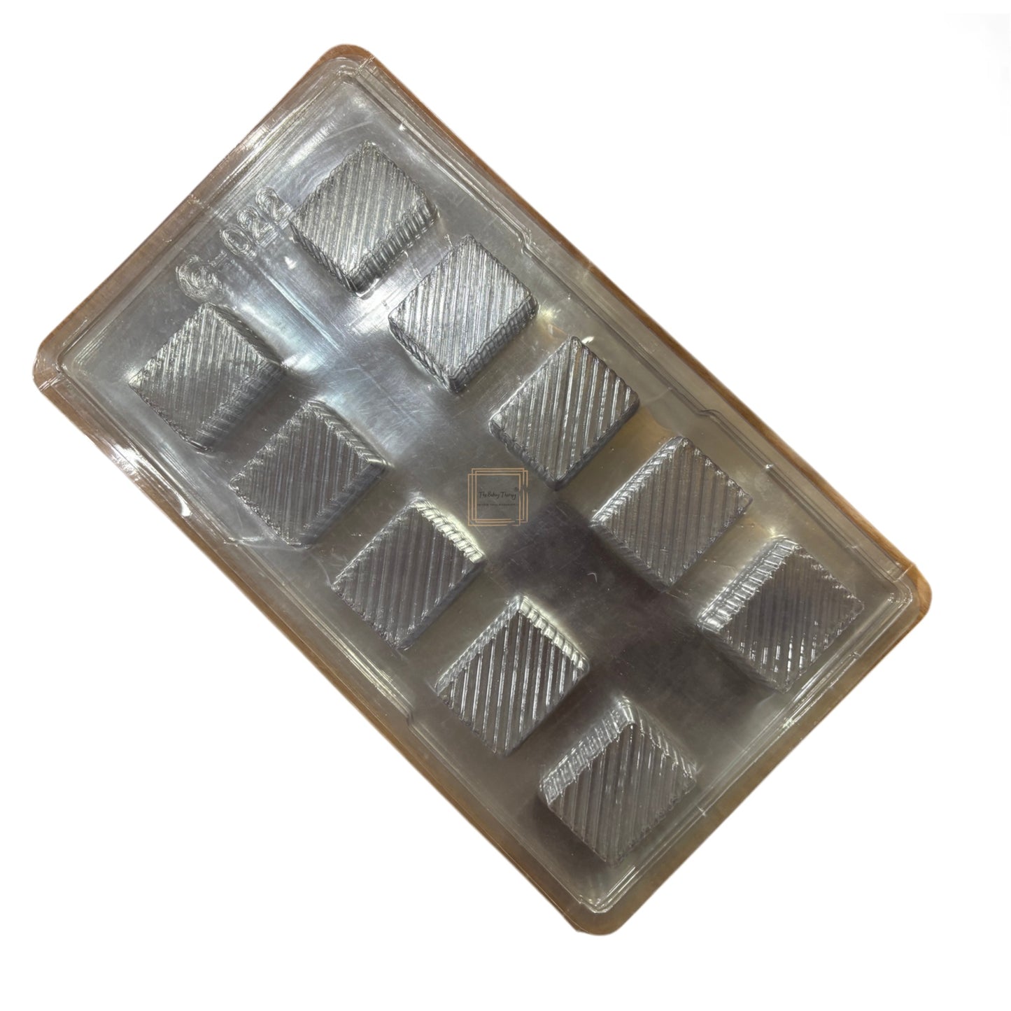 10 Cavity 1 Cm Thickness Square Chocolate PVC Mold