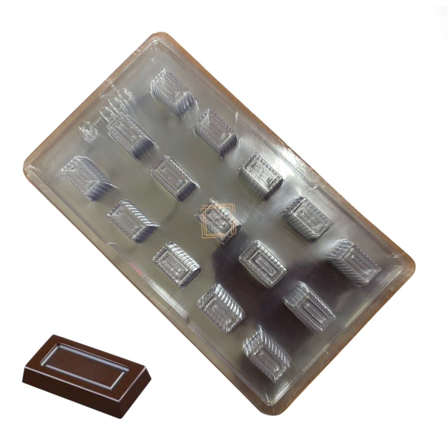 Rectangular Cube Chocolate PVC Mold