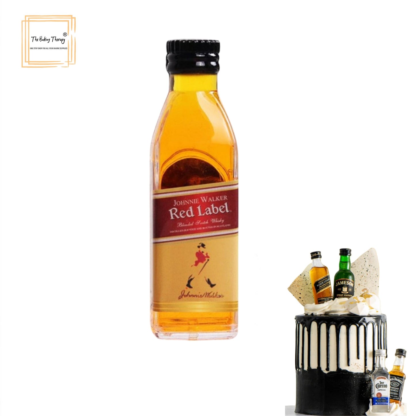 Red Label Liquor Bottle Miniature Cake Toy