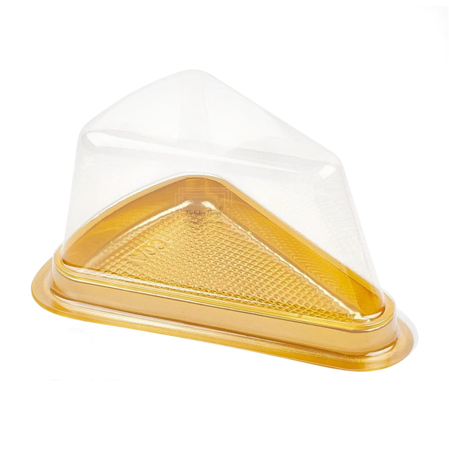 Cake Pastry Slice Containers With Lid Triangle Plastic Pastry Box ( Pack Of 10 Pcs )
