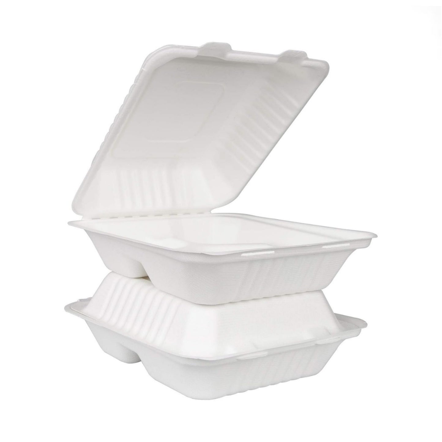 Eco Friendly Clamshell Take Out Food Containers ( Pack Of 10 Pcs )