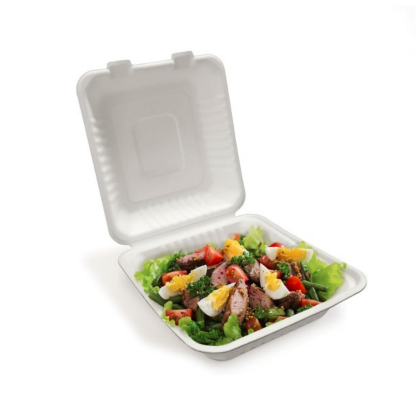 Eco Friendly Clamshell Take Out Food Containers ( Pack Of 10 Pcs )