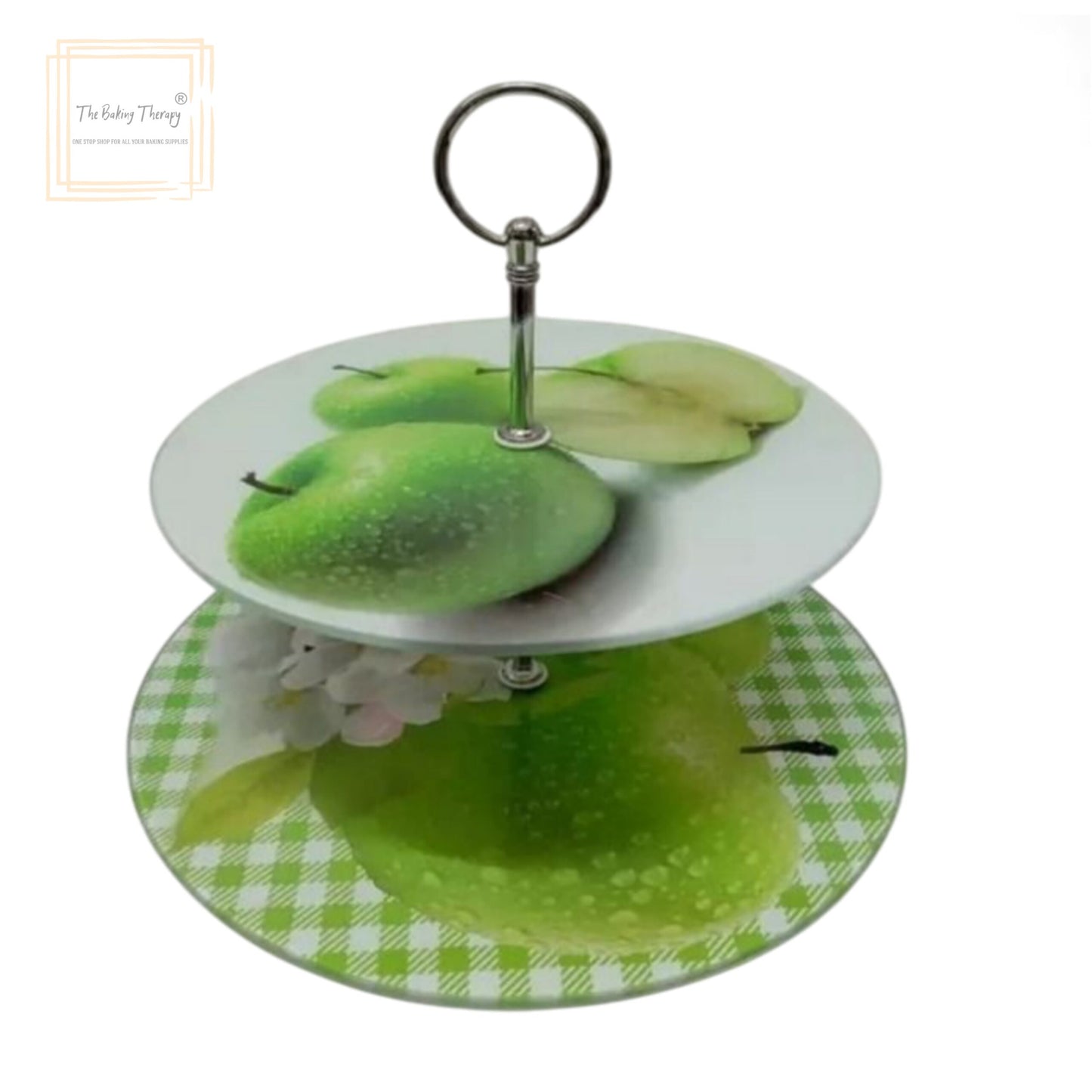2 Tiered Glass Cake And Cupcake Stand Serving Tray Platter Dessert Table Stand