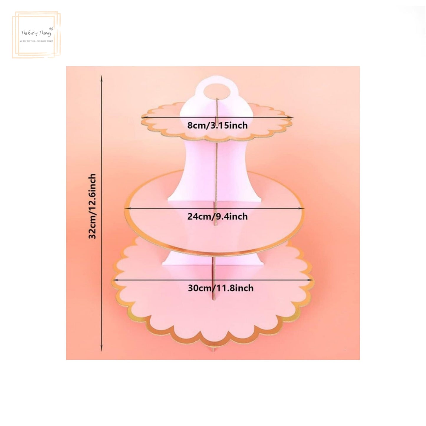 3 Tier Theme Cardboard Cupcake Stand Holder