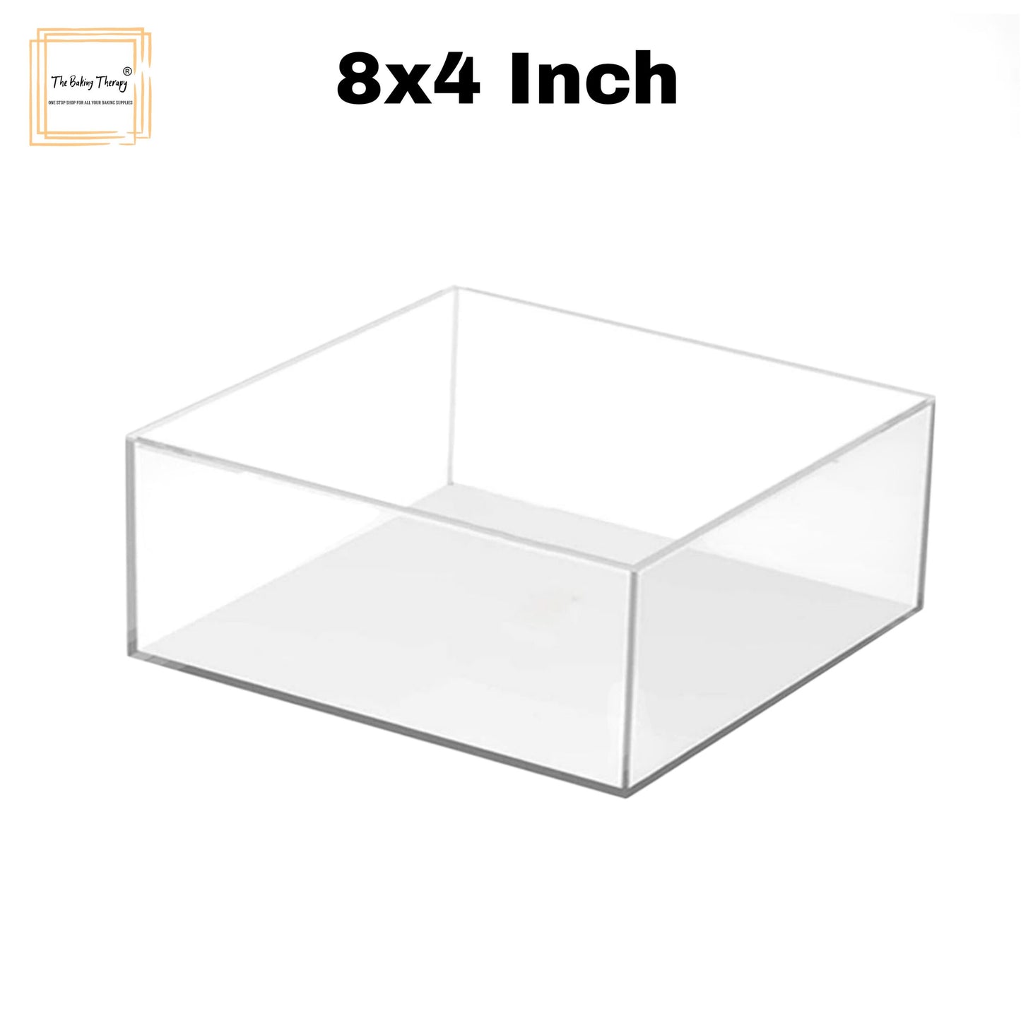 Square Tire Cake Spacer 8″ X 4″ Acrylic Clear Cake Display Spacer