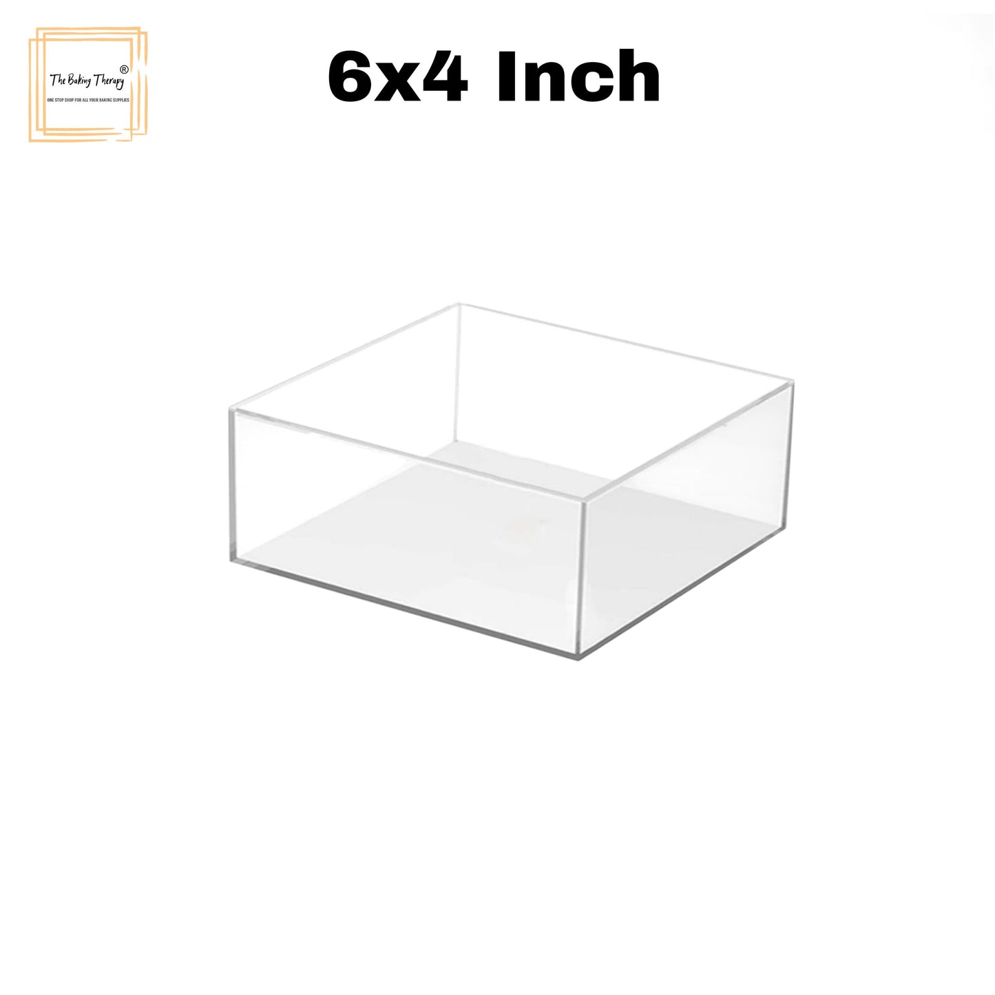Square Tire Cake Spacer 6″ X 4″ Acrylic Clear Cake Display Spacer