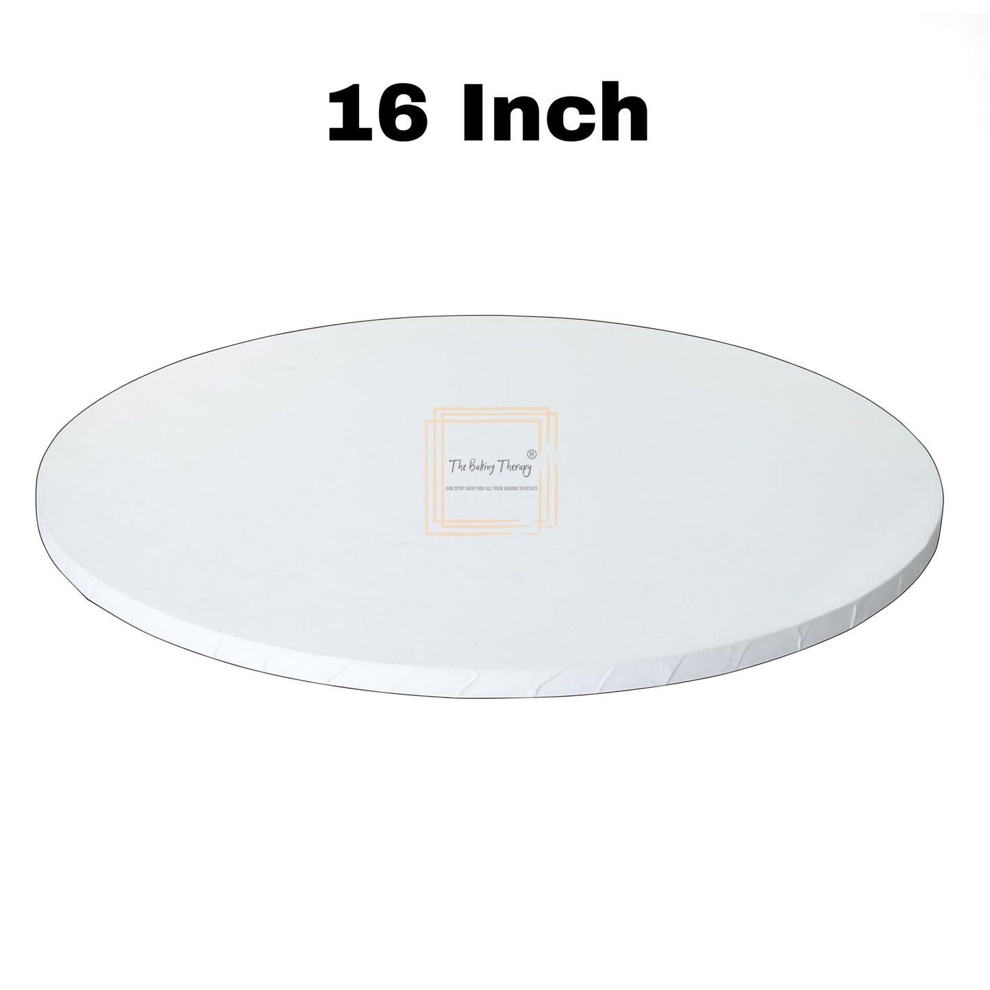White Round Drum Cake Board Cake Base 16 Inch