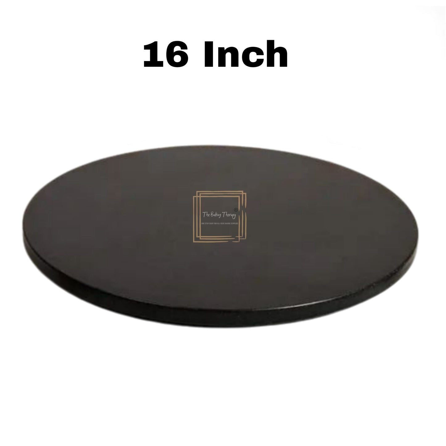 Black Round Drum Cake Board Cake Base 16 Inch