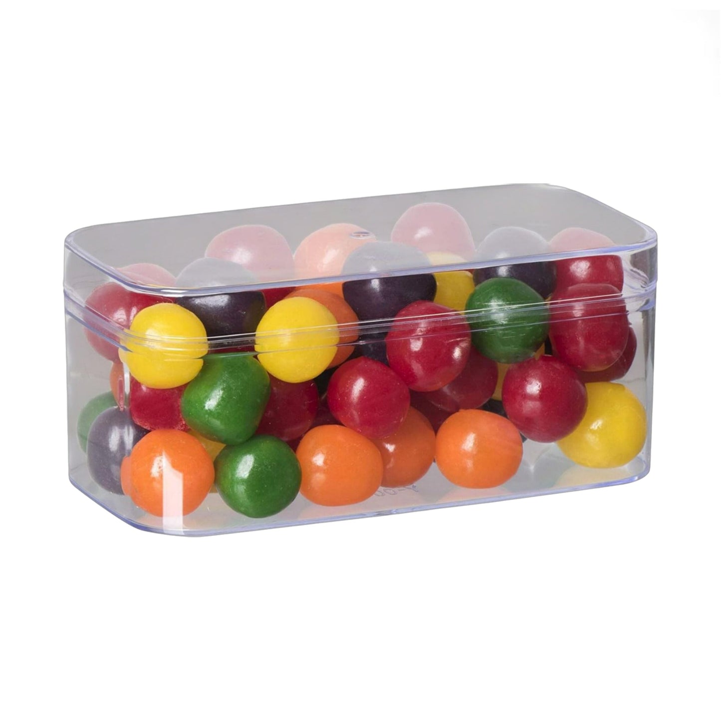 Transparent Acrylic Dessert Rectangle Tub With Lid (Pack of 3)