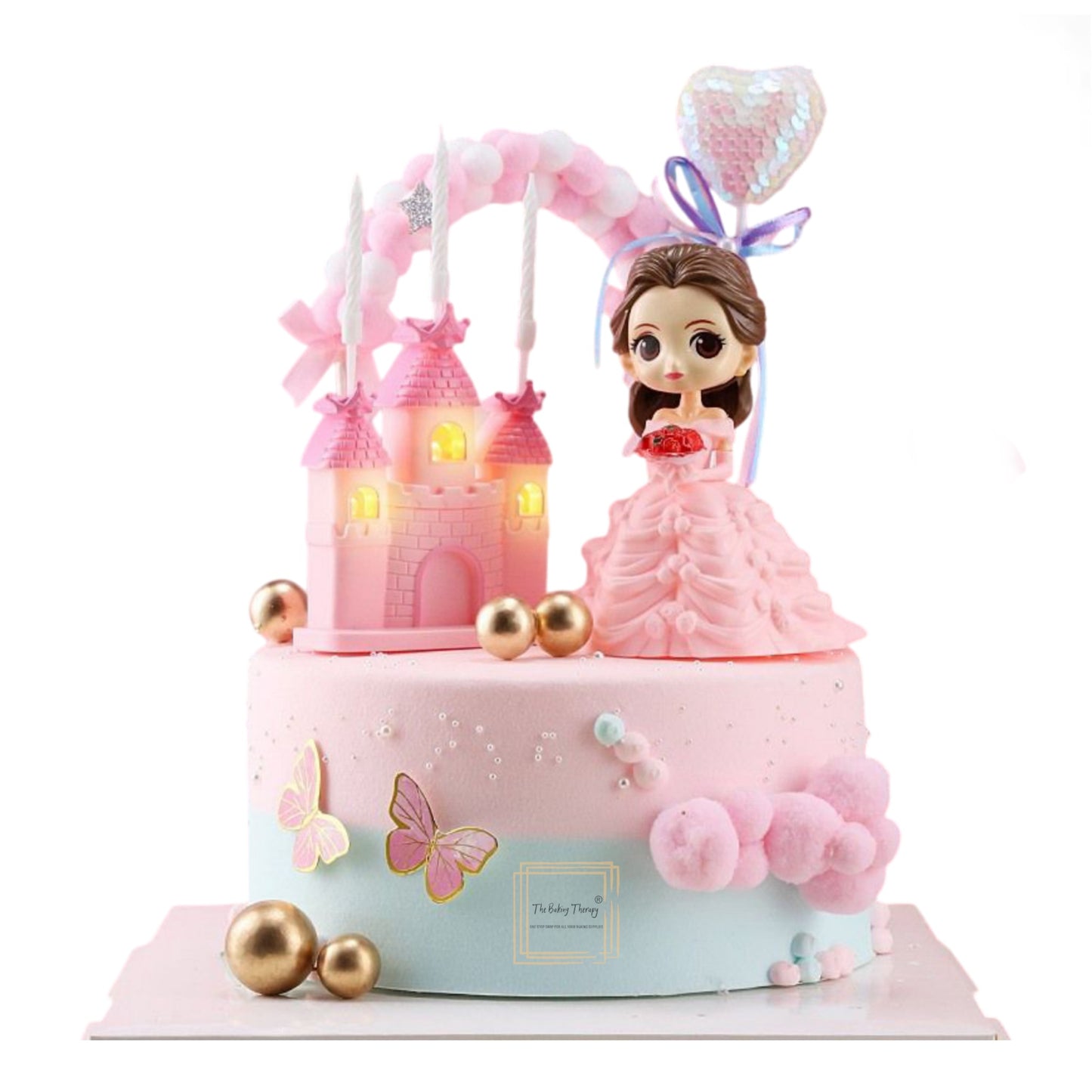 Pink Princess Bella Doll Toys For Cake Topper