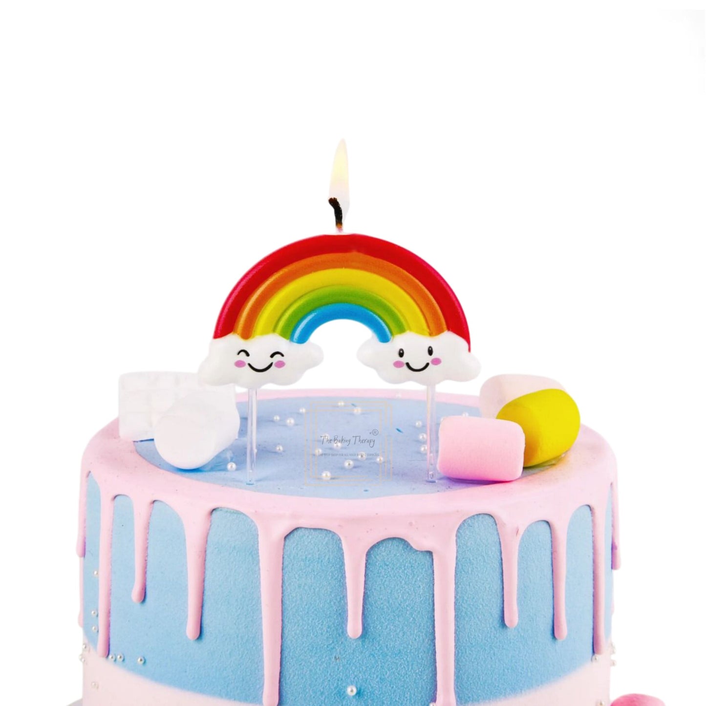 Rainbow Birthday Cake Candle