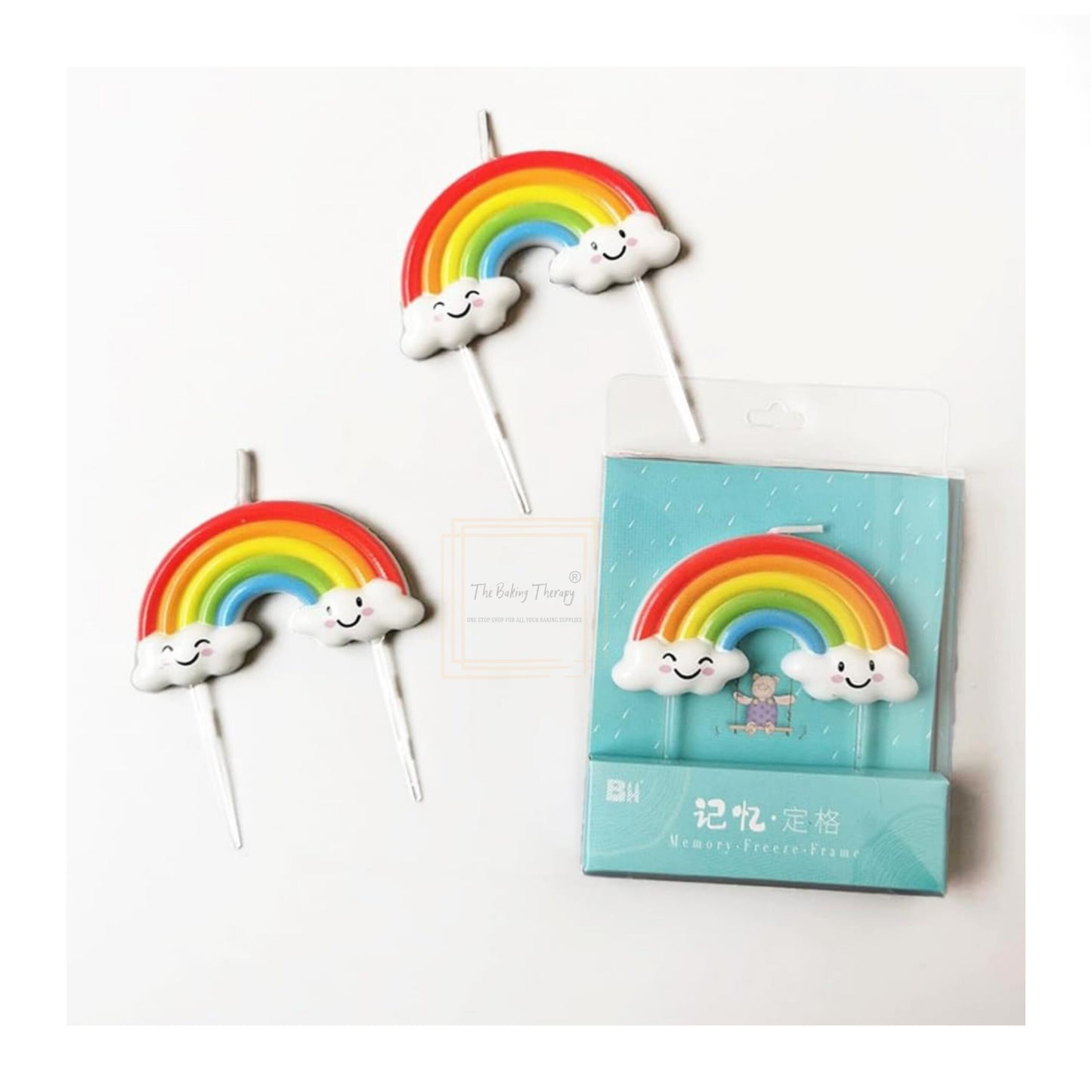 Rainbow Birthday Cake Candle