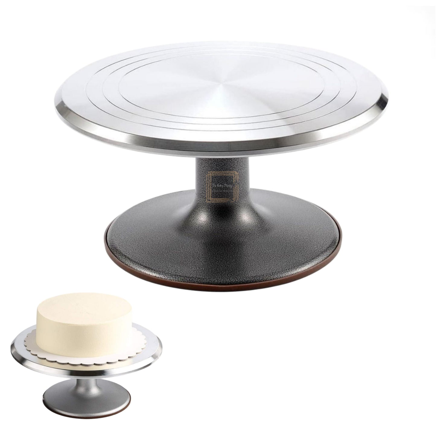 Rotating Cake Turntable Cake Decorating Stand With Stainless Steel Ball Bearings (12 Inch)