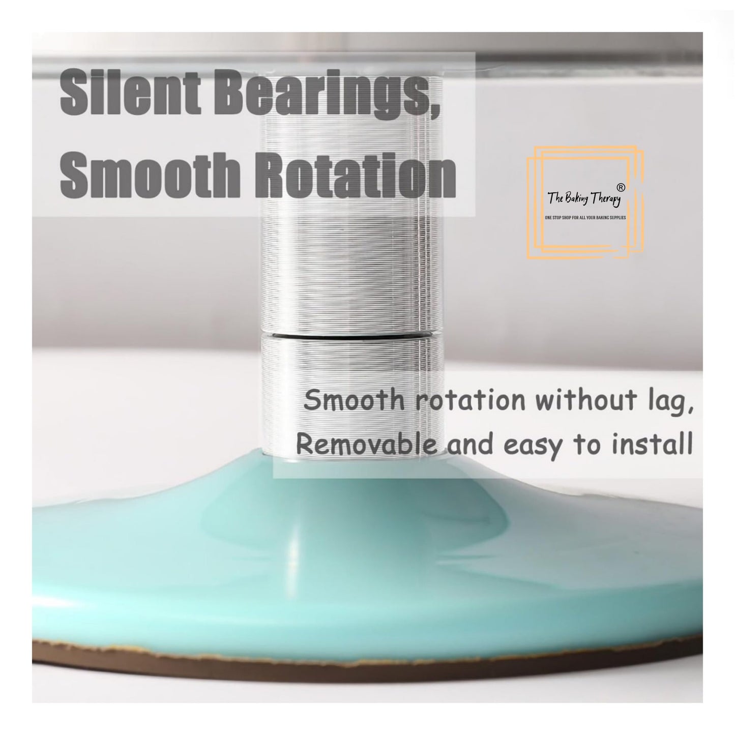 Stainless Steel Detachable 360° Rotating Cake Turntable ( 12 Inch )