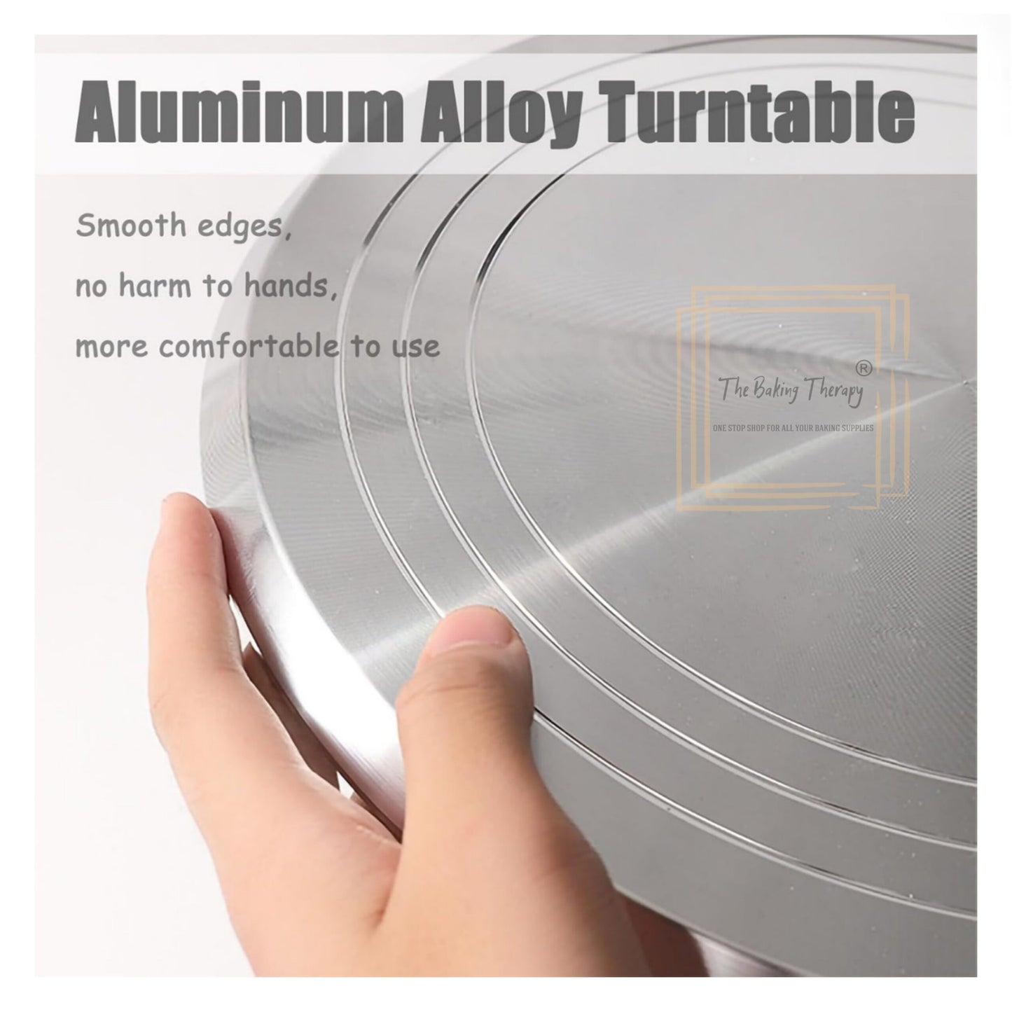 Stainless Steel Detachable 360° Rotating Cake Turntable ( 12 Inch )