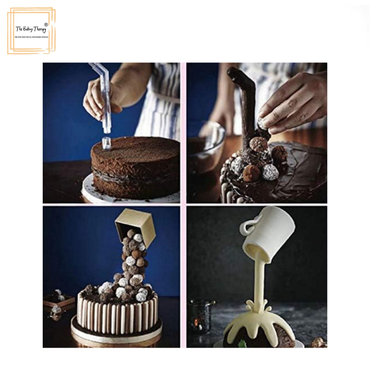 Cake Pouring Kit Anti Gravity Cake Stand Support Structure Frame Cake Decorating
