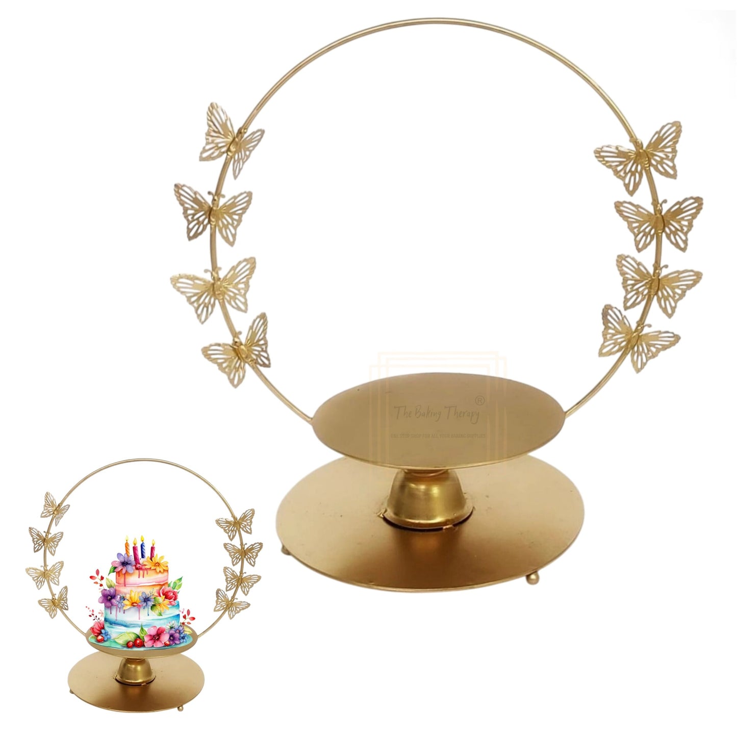 Butterfly Hoop Cake Stand ( 8 Inch )