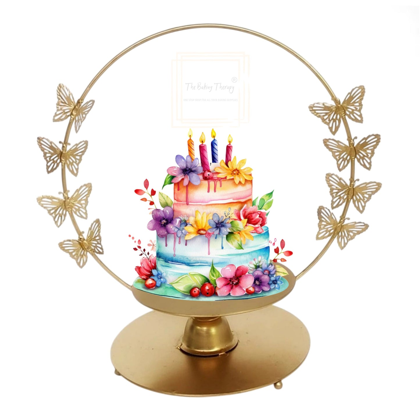 Butterfly Hoop Cake Stand ( 8 Inch )