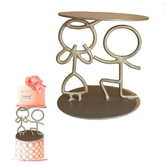 Tier Cake Spacer Couple Design Cake Spacer/Stand