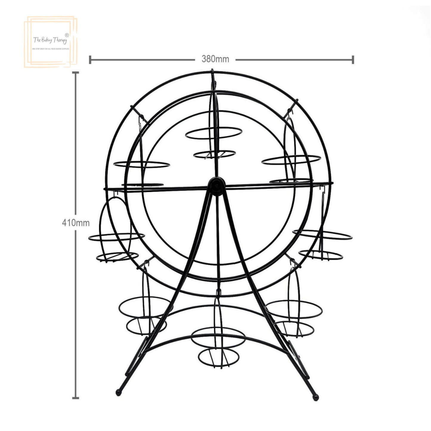 Metal Cupcake Stand Ferris Wheel 8 Cupcake Holder