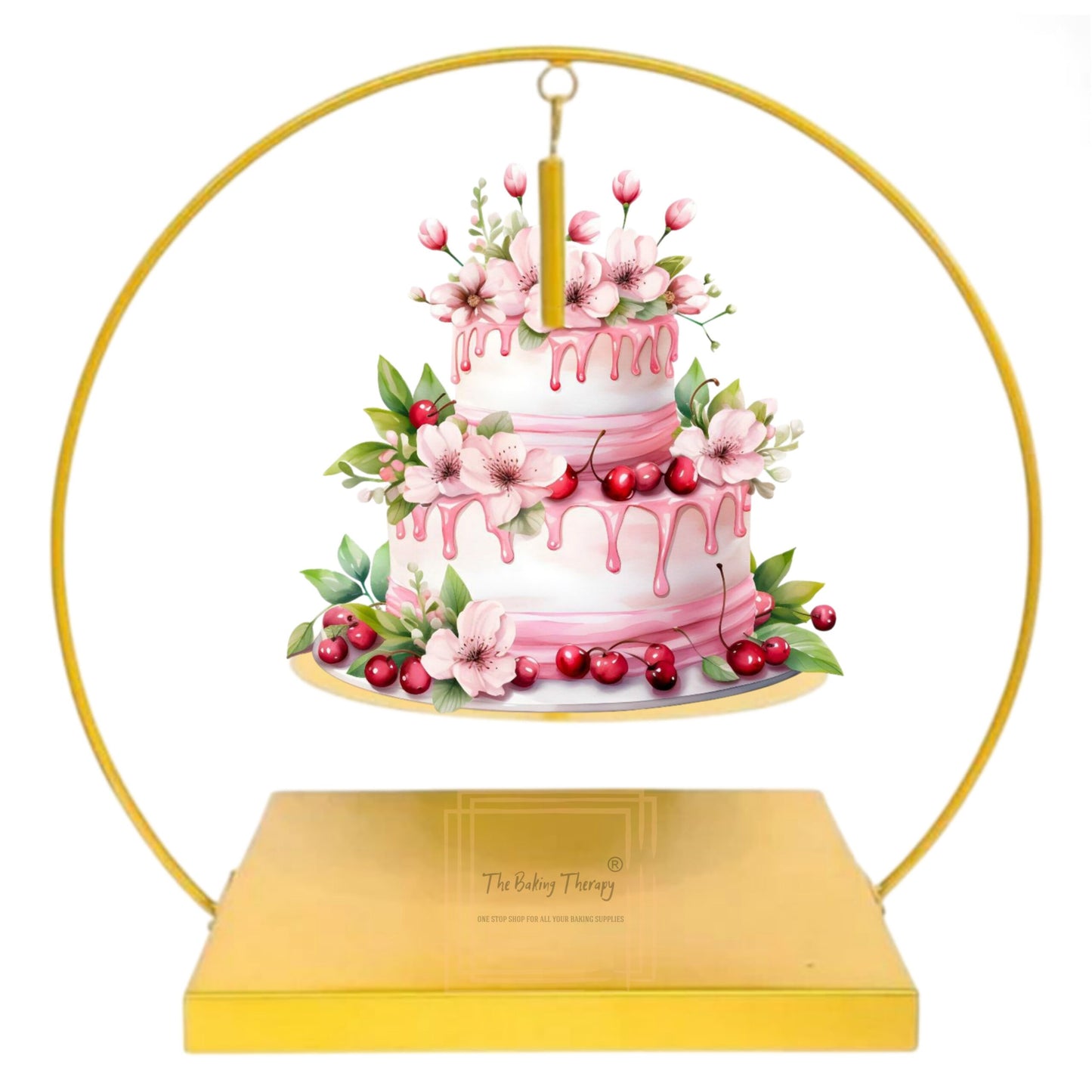 Single Tier Chandelier Hoop Cake Stand