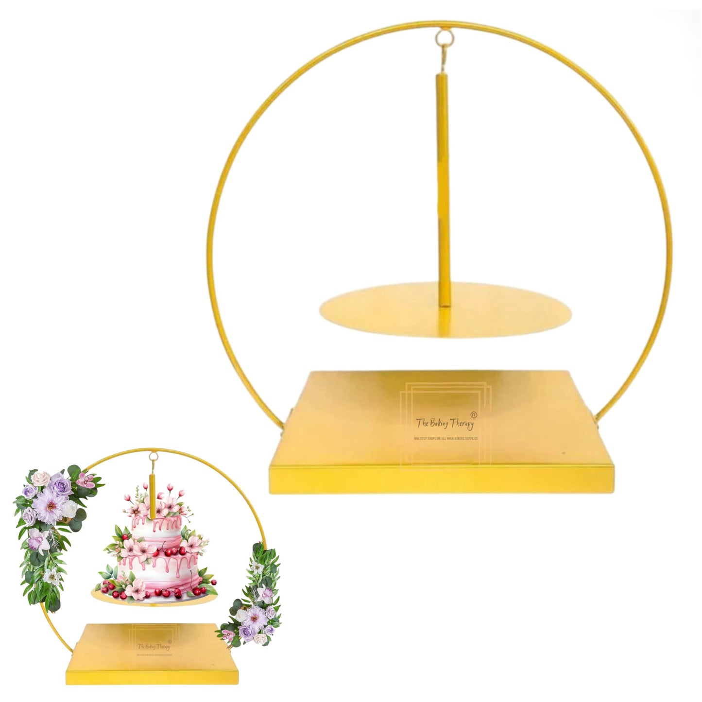 Single Tier Chandelier Hoop Cake Stand