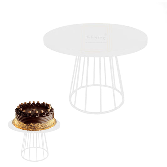 Round Metal White Cake Stand ( 10 Inch )
