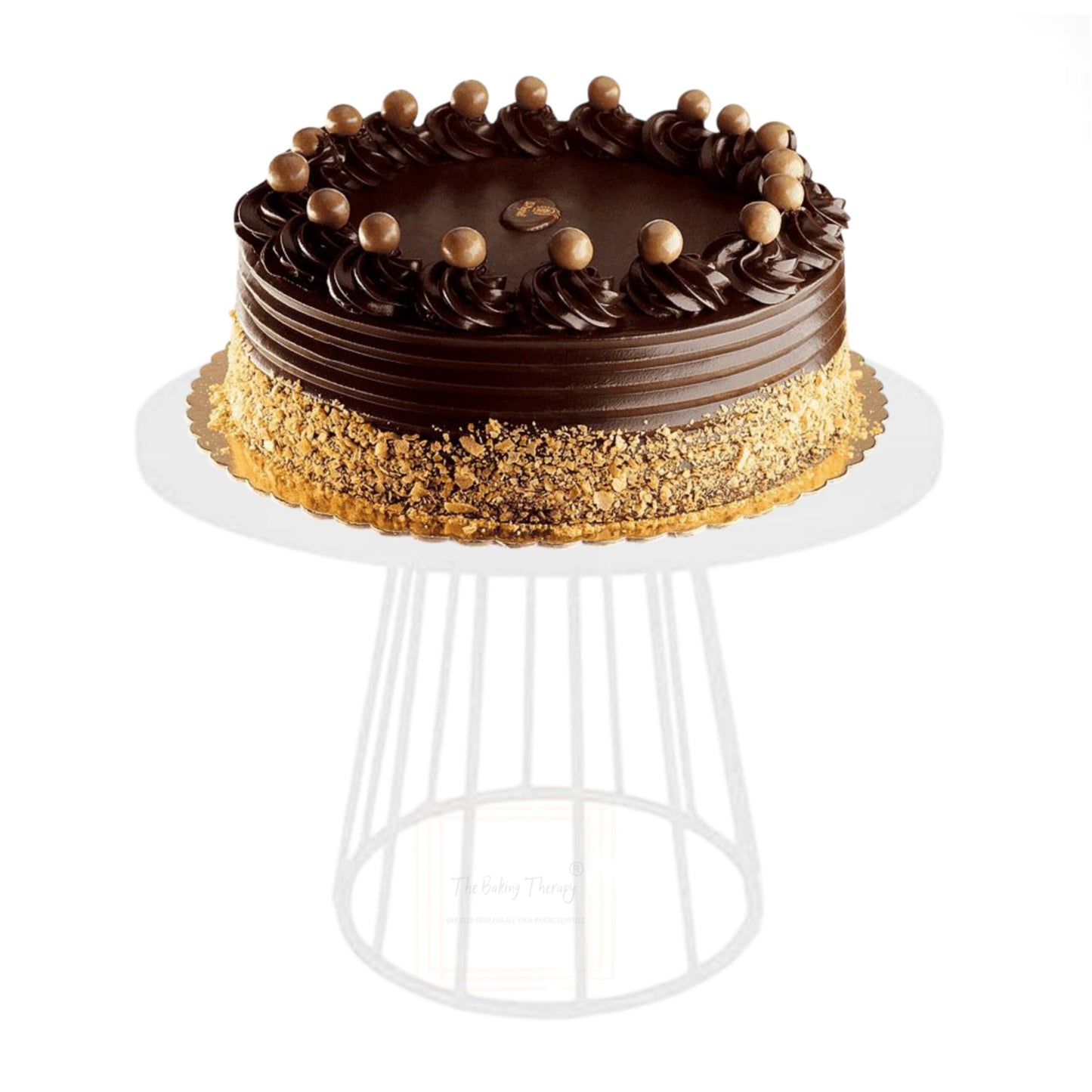 Round Metal White Cake Stand ( 10 Inch )