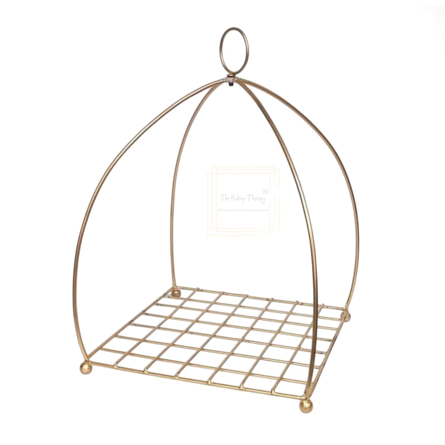 Golden Metal Hanging Knot Metal Cake Stand