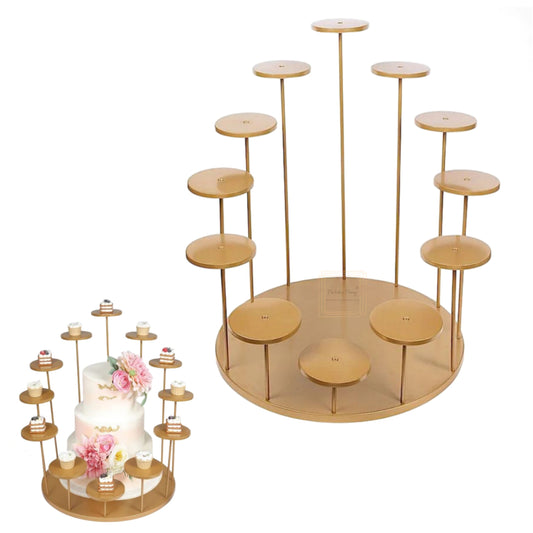 Metal Round 12 Arm Tiered Cake Cupcake Stand