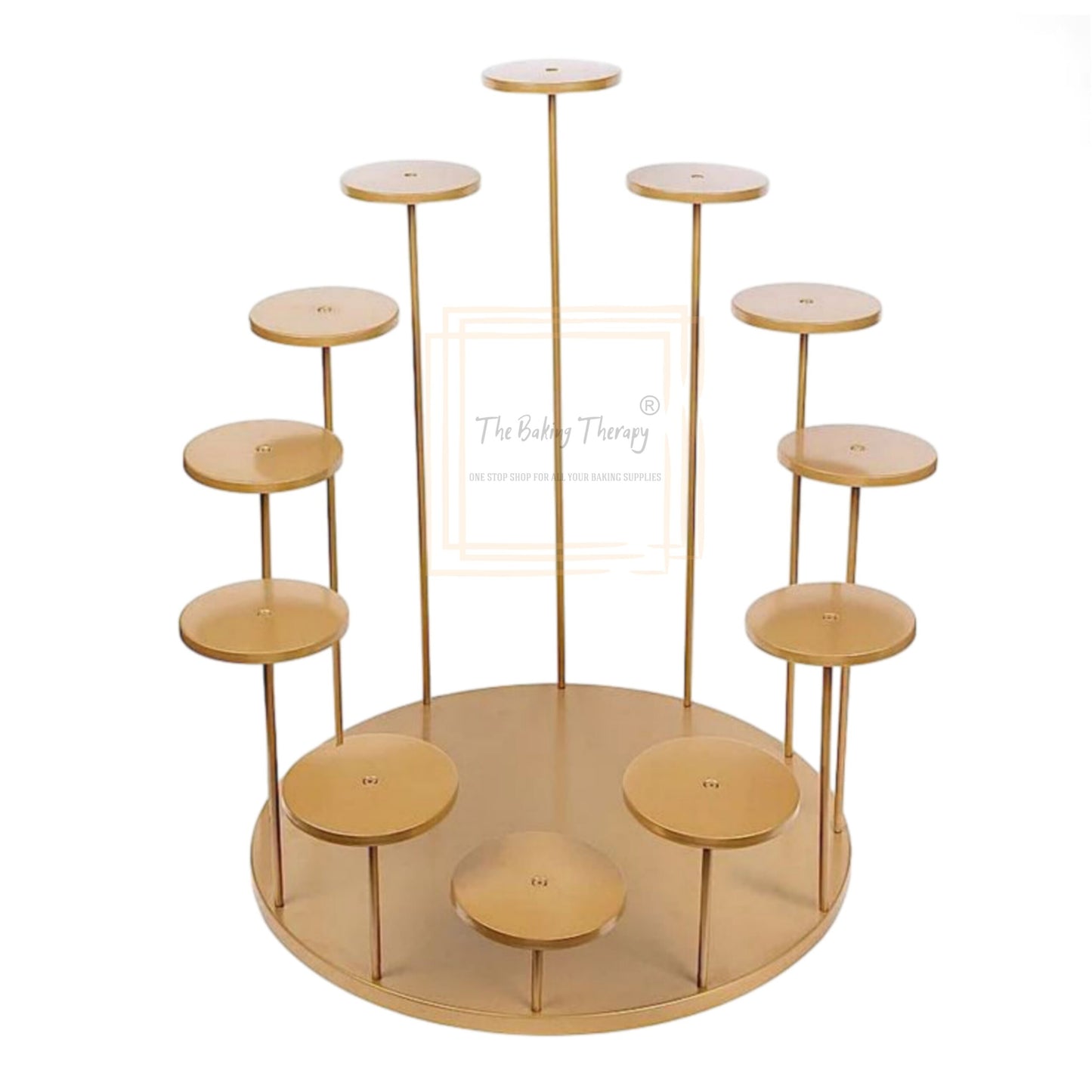Metal Round 12 Arm Tiered Cake Cupcake Stand
