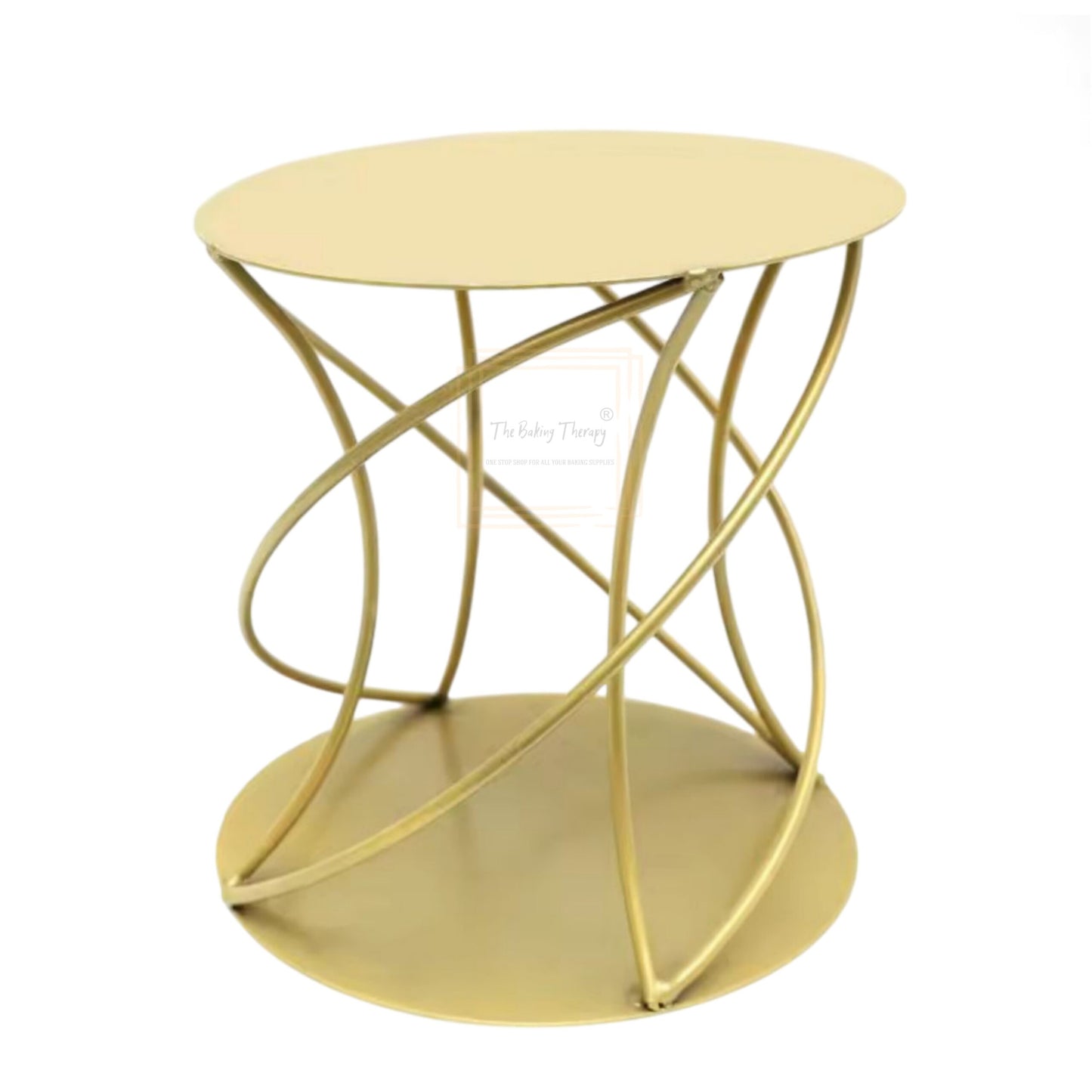 Metal Fancy Spiral Cake Display Stand And Spacer