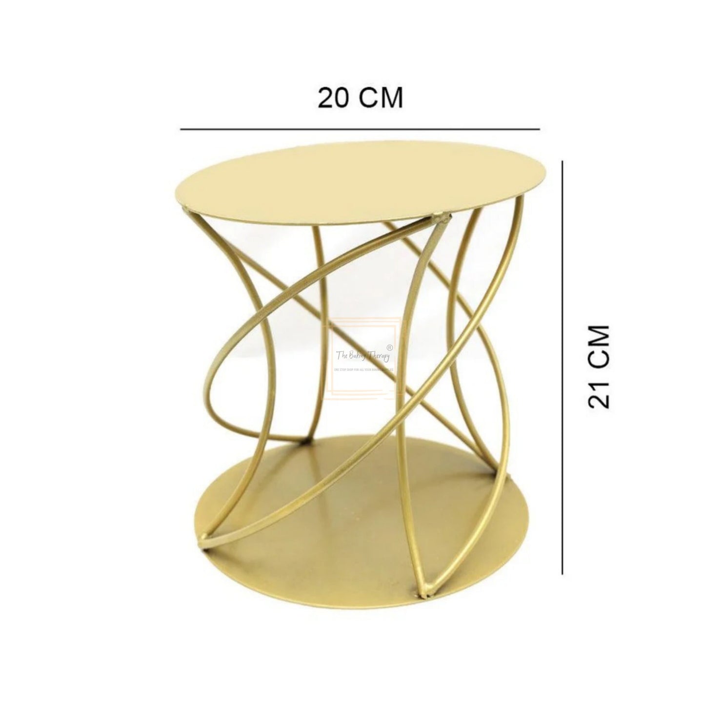 Metal Fancy Spiral Cake Display Stand And Spacer
