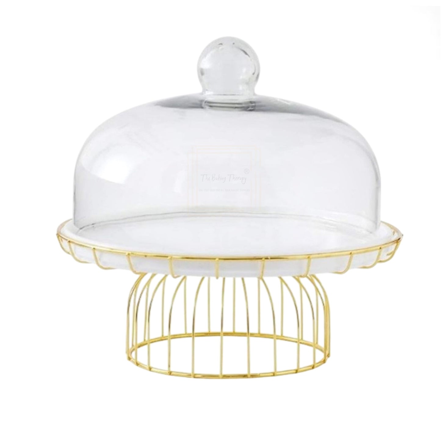 Metal Umbrella Stand With Glass Dome