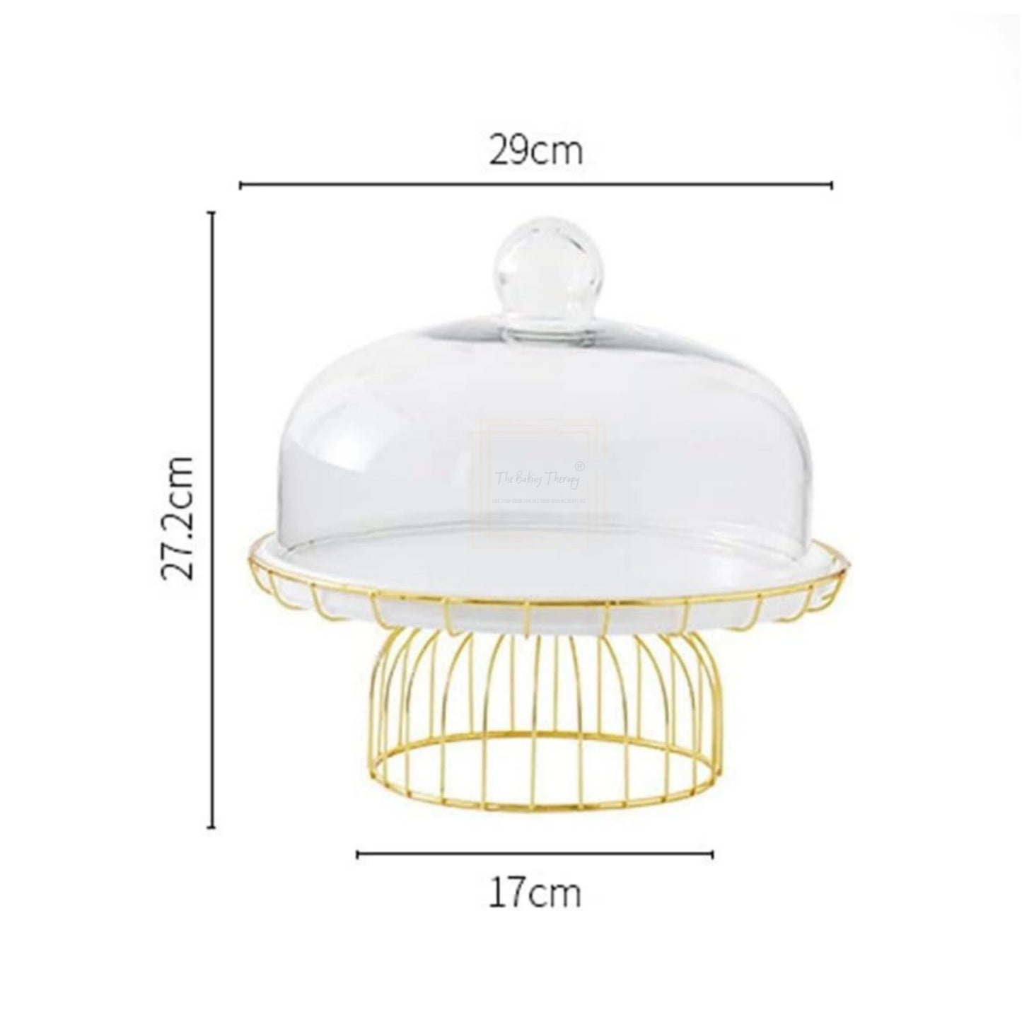 Metal Umbrella Stand With Glass Dome
