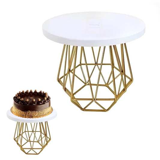 Metal Geometric Cake Stand (12 Inch)