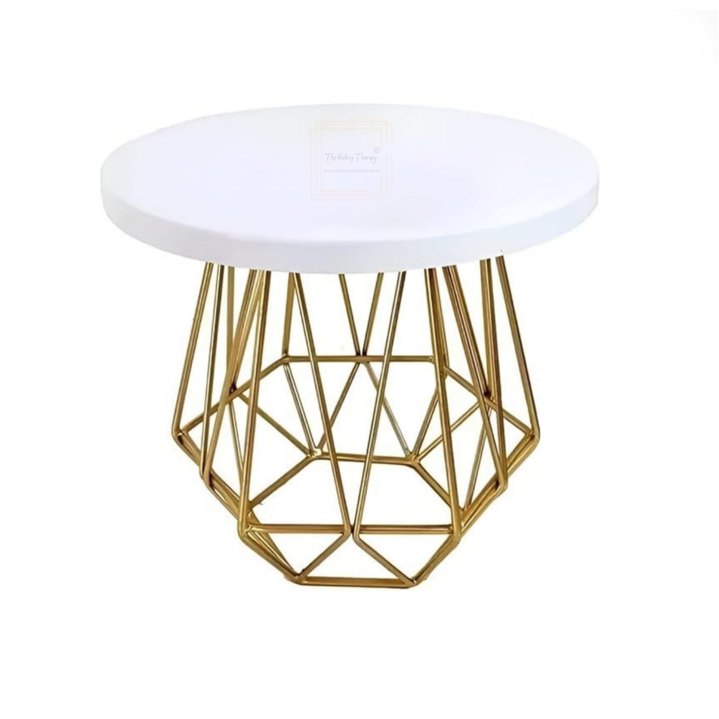 Metal Geometric Cake Stand (12 Inch)