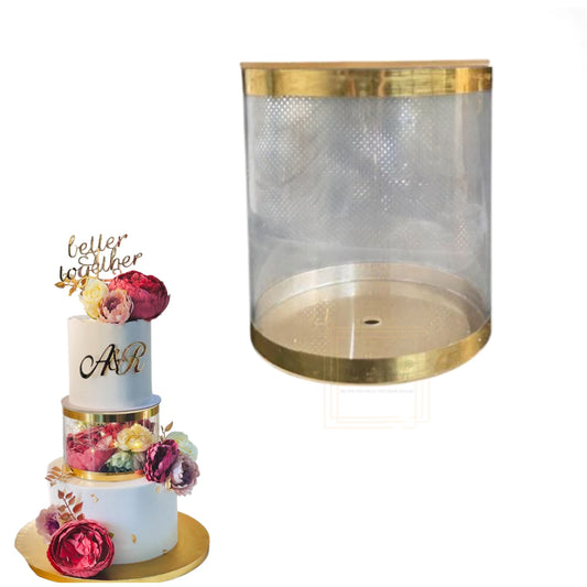 Round Tier Cake Spacer 6" X 6" Acrylic Clear Transparent Cake Display Spacer