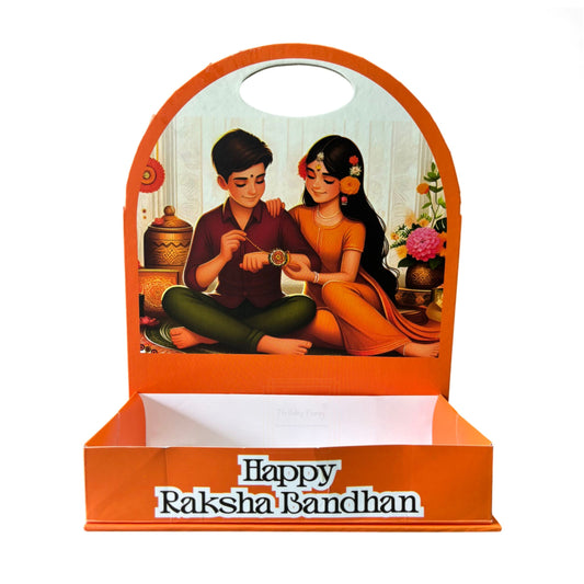 Happy Raksha Bandhan Foldable Hamper Stand #7