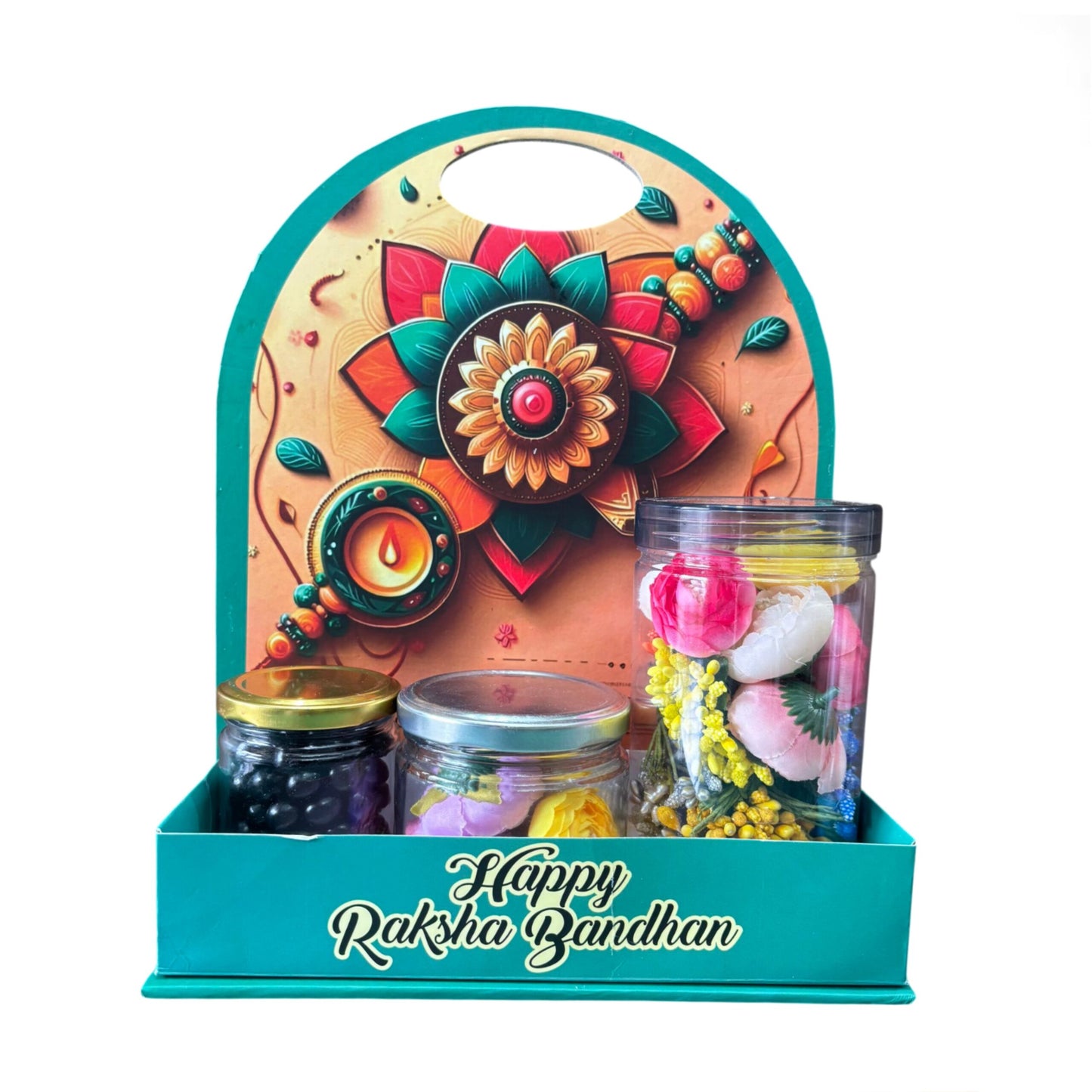 Happy Raksha Bandhan Foldable Hamper Stand #3